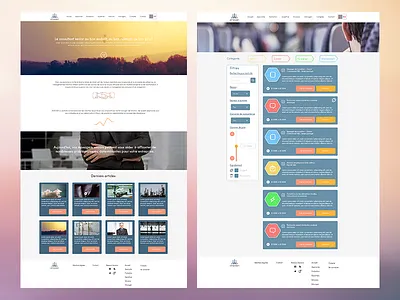 Webdesign Amexsen filter homepage missions webdesign