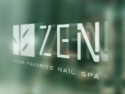 Zen Spa bamboo beauty cosmetics cut green health logo nail nature plant spa zen
