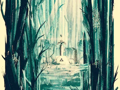 Hope x Gaming in the Gallery digital painting fan art illustration legend of zelda poster print screenprint zelda