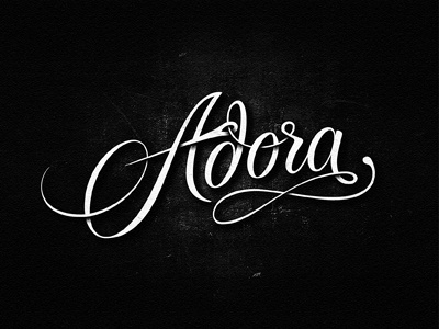 Adora adora custom dresses hand drawn lettering logotype typograhy