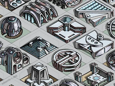 Designville architecture concept design game art ui