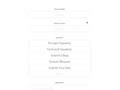 Qards Contacts Form animation contact form contacts help help desk loading qards question support user interaction