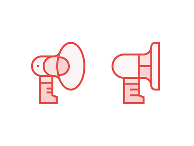 829 Megaphone Icon 829 brand identity clever creative dan fleming design icon set linework rebrand strategy