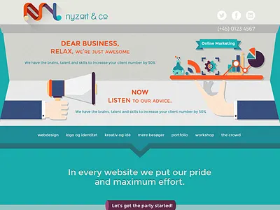 Front page design illustration layout logo ui user interface ux vector web design