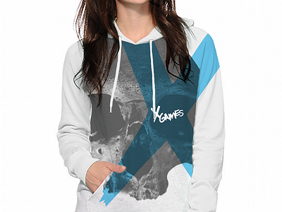 Girls Hoodie hoodie script skull