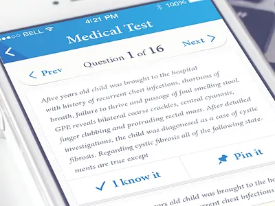 Tests App app interface iphone questions tests ui ux