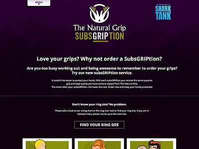 The Natural Grip Subscriptions Page athletes crossfit grunge illustrations website