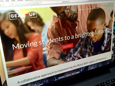 Gear Up Alabama website alabama business design education landing minimal ui ux web web design webdesign website