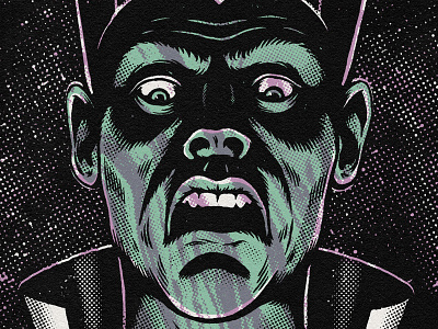 Ty Segall gig poster halftone screenprint