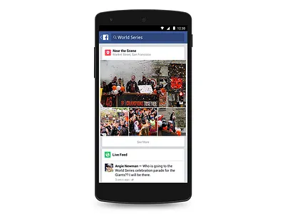 Trending on Facebook android facebook news trending