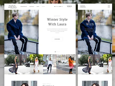 Fashion Blog Redesign blog clean desktop fashion minimal mobile photography redesign responsive revamp website wordpress