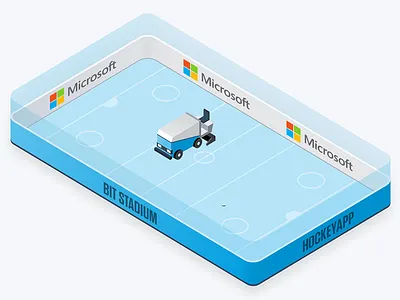 HockeyApp Joins Microsoft app apps bit stadium blue hockey hockeyapp ice icon microsoft rink website zamboni