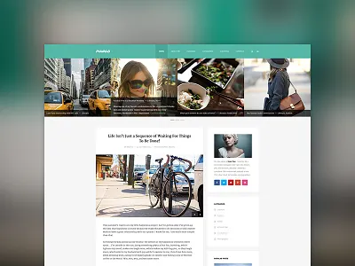Mango - Clean Responsive WordPress Blog Theme blog blogging fashion flat personal themeforest ui ux webdesign wordpress wordpress theme writing