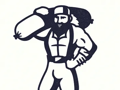 Sausage Jack illustration beard character emotion hair illustration lumberjack november sausage