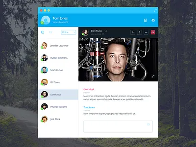 Skype for Mac product design ui ux