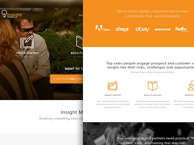 Insight Messaging brand ui webdesign