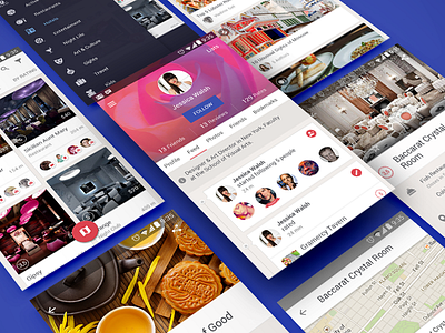 Localway Material Design android app design floating button material material design profile ui