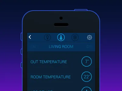 Climate Control home interface ios8 smart ui ux