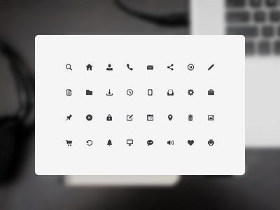32 Free Icons (.psd) 18x18 flat free freebie glyphs icon icons psd set simple vector web