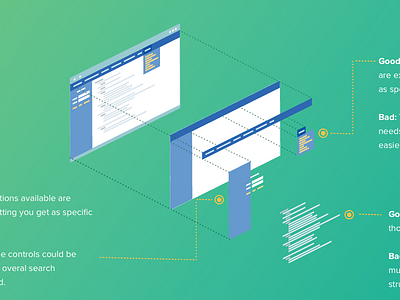 Technical Diagram clean dotted line exploded flat gradient simple technical diagram
