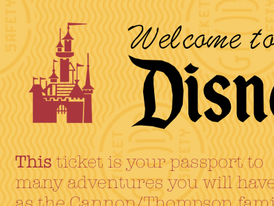 Disneyland Vintage Ticket christmas disney disneyland gift mickey sketch vintage