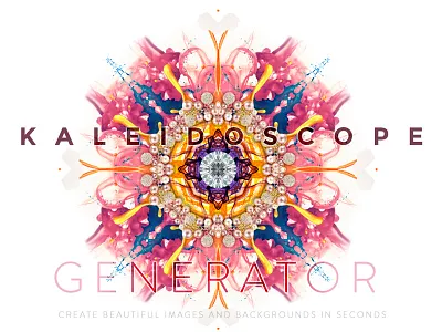 Kaleidoscope Generator PSD background free kaleidoscope mandala mockup pattern psd seamless smartobject