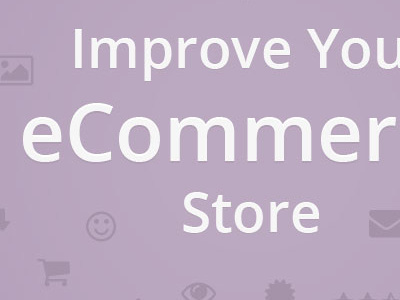 Icon-Filled Thumbnail design ecommerce icon light purple thumbnail typography