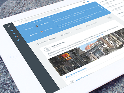 EMS flat management system portfolio responsive tablet webdesign website