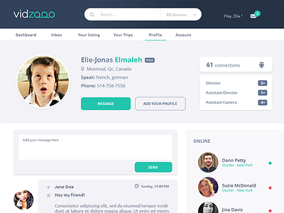 Vidzooo Project design project startup ui ux video web design
