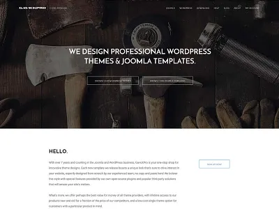 GavickPro - WordPress & Joomla Themes gavick joomla redesign sale templates themes wordpress