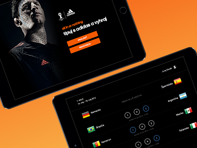Betting game for iPad football ipad webapp worldcup