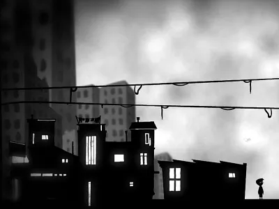 Limbo Style creepy drak kid limbo loneliness sad style