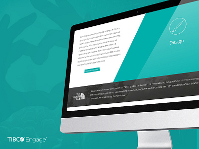 TIBCO Engage "How we do it" flat modern responsive scrolling ui ux web