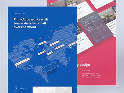 ThinkApps Case Study behance case flat mobile responsive showcase site study web
