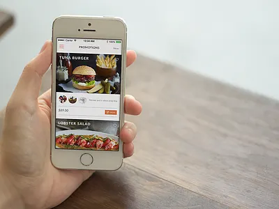 Parfait - Menu app design interaction menu mobile parfait restaurant ui ux