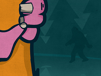 Spokane's Dribbble Meetup no. 1 beer dribbble fist hand moon meetup night sasquatch spokane trees
