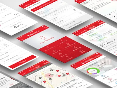 ZiraatBank iOS Project bank banking icons ios iphone 5 mbanking payment red ziraat