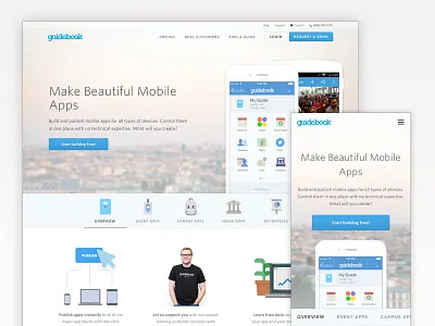 Guidebook Marketing Site 2014 guidebook landing marketing site