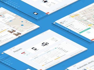 Kipo Case Study case study checkboxes flat gps illustration map phones tracking ui ux web design