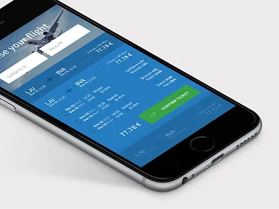 Flights airplane flight flights interface ios ljubljana mobile plane slovenia travel trip ui