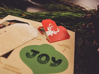 Nova Holiday 2014 christmas deer directions gift tags holiday print tag tags texture type