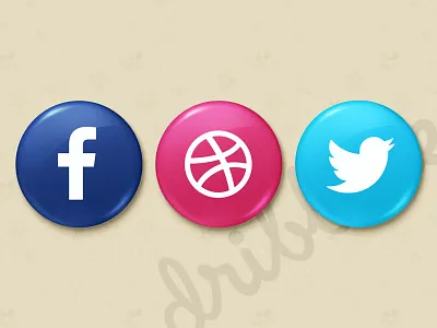Candy Social Media Icons (free psd) button draft dribbble facebook glossy invite plastic psd social twitter ui ux