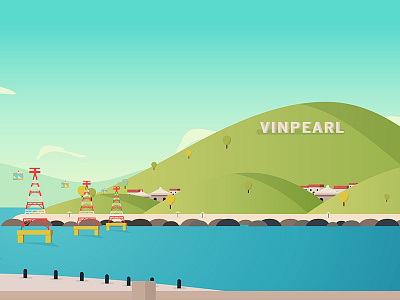 Nha Trang animation christmas gift island motion nha trang santa sea tourist travel vietnam xmas