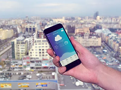 Cloudy iOS App / One Day Projet app cloud cloudy feelings one day weather