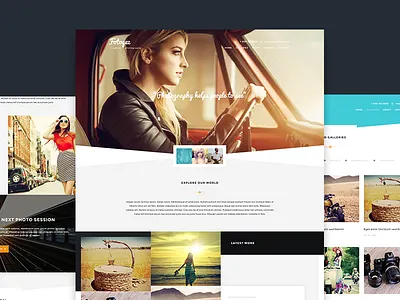 Fotogez - Creative Photography Theme gallery journal landing page onepage parallax photography pricing table psd template themeforest web design wordpress