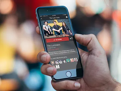 Decibly – Event Info app artists concept concert fan iphone labels mobile music ui