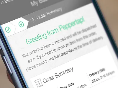 Order Summary billing cart confirmation ios message order summary ui