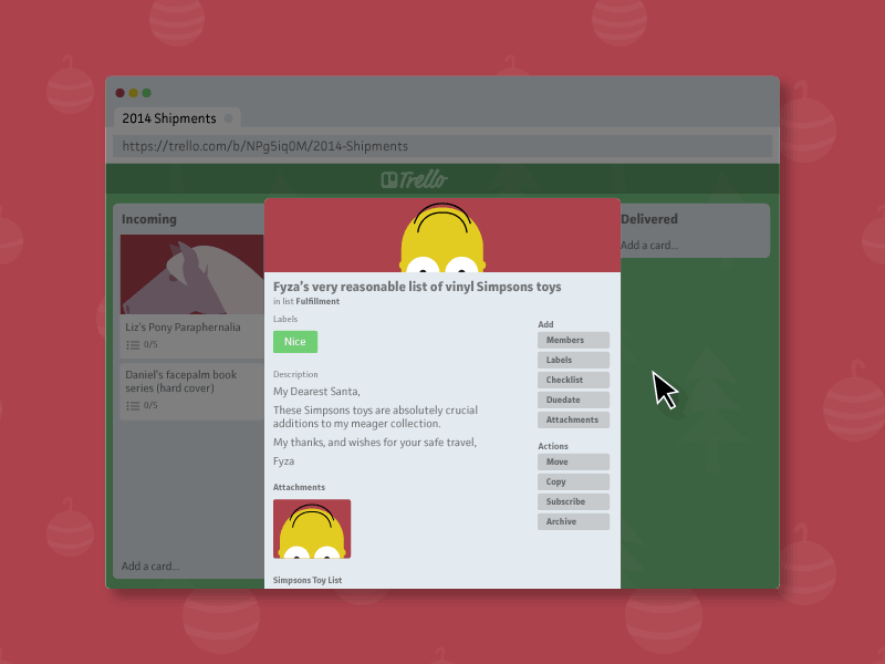 Make a list, check it twice. animated christmas gif holidays illustration santa trello