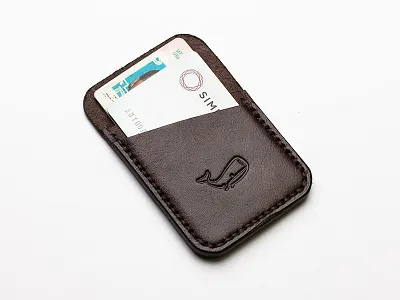 Slimline Wallet branding craftsmanship emboss for sale leather merch stitch stitching underbelly wallet