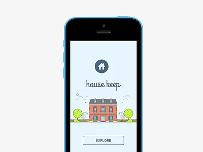House Keep home house ios ios7 ios8 iphone mobile ui ux